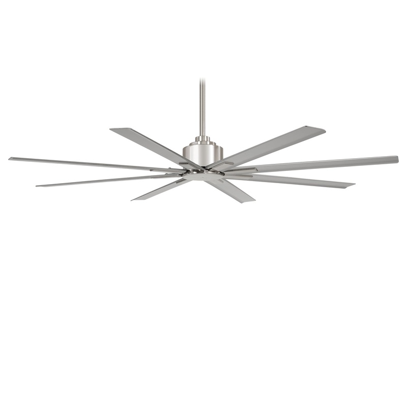 Minka-Aire F896-65-BNW Xtreme H2O 65" Ceiling Fan, Brushed Nickel Wet