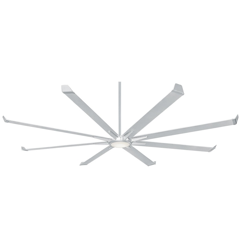 Minka-Aire F988L-ALM Geant 110" Ceiling Fan, Aluminum