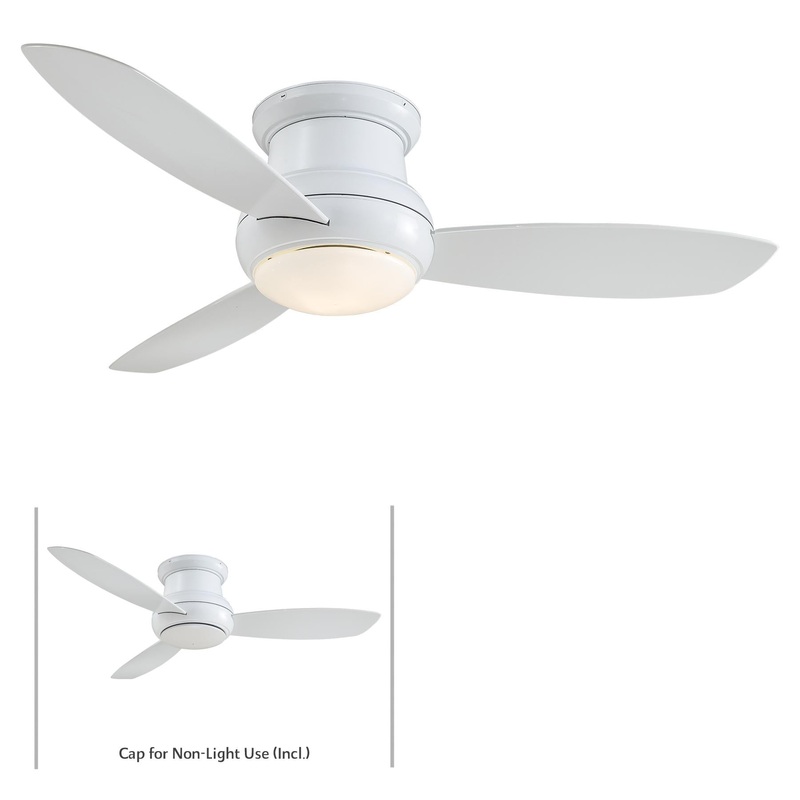 Minka-Aire F474L-WH Concept II Wet LED 52" Ceiling Fan, White