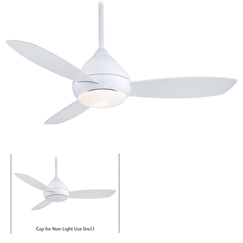 Minka-Aire F476L-WH Concept L Wet LED 52" Ceiling Fan, White