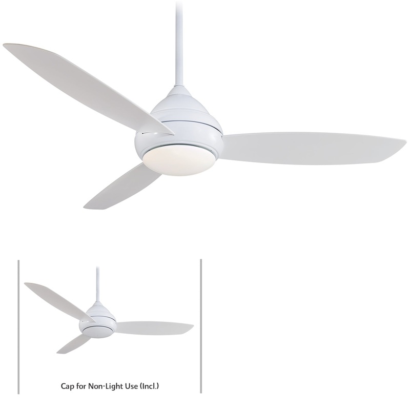 Minka-Aire F477L-WH Concept L Wet LED 58" Ceiling Fan, White