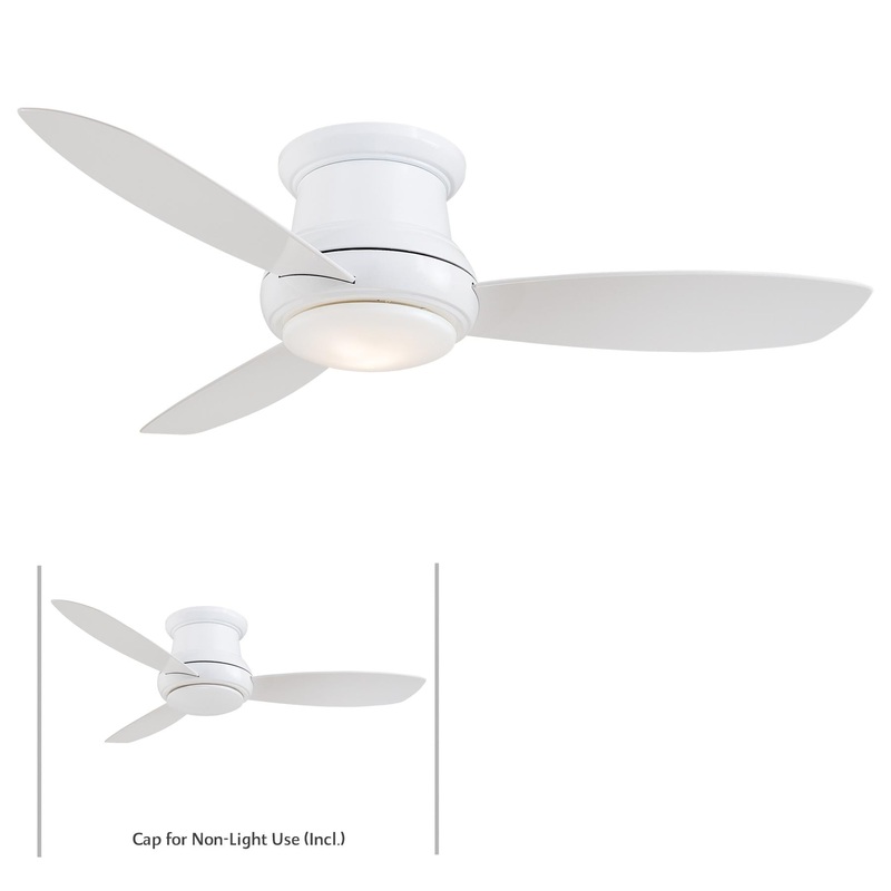 Minka-Aire F518L-WH Concept II LED 44" Ceiling Fan, White