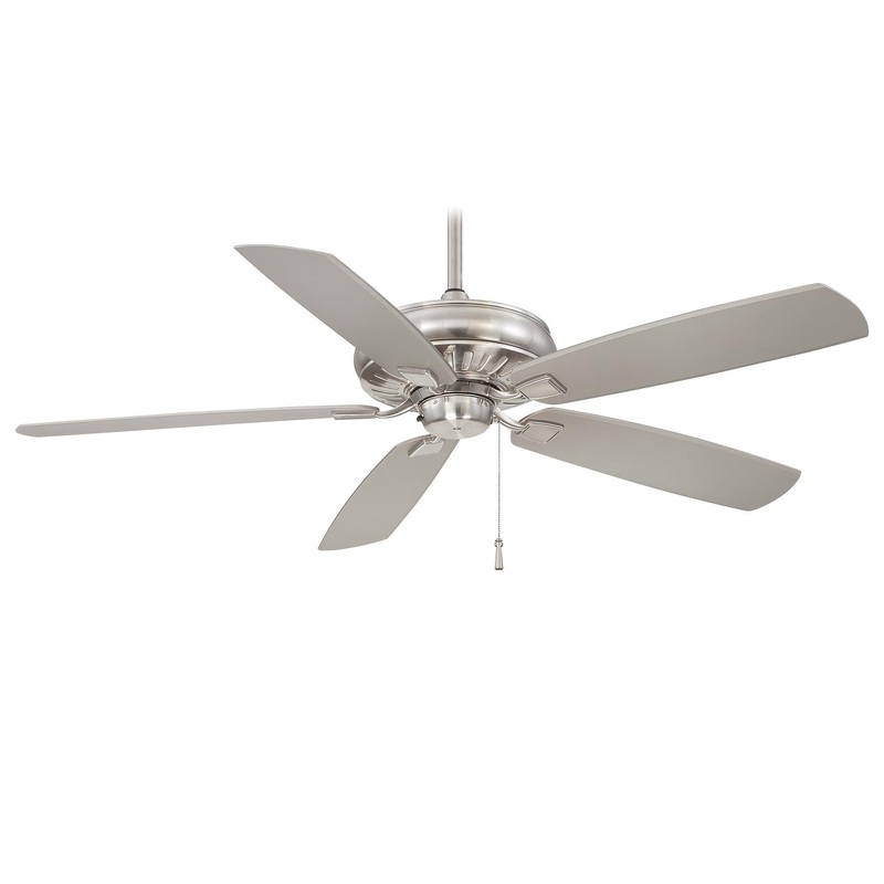 Minka-Aire F532-BNW Sunseeker 60" Ceiling Fan, Brushed Nickel Wet