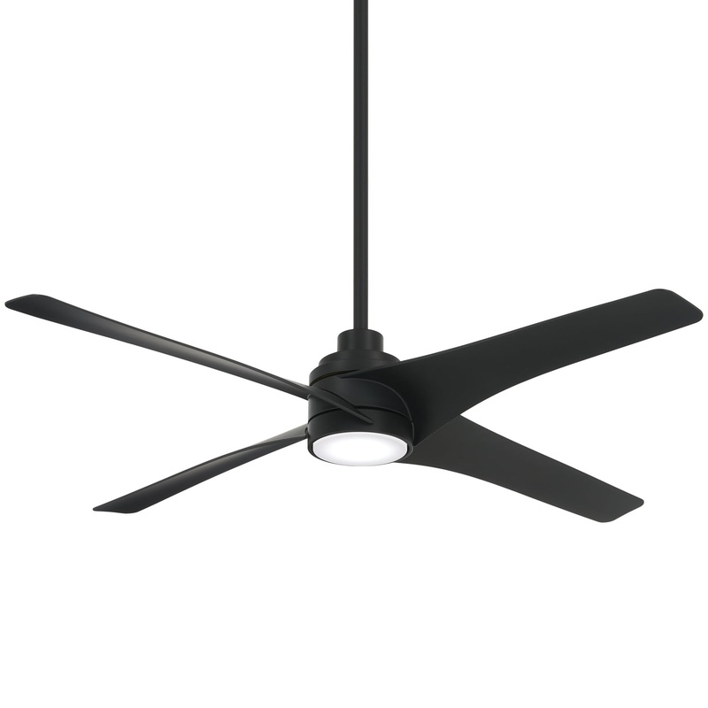 Minka-Aire F543L-CL Swept 56" Ceiling Fan, Coal
