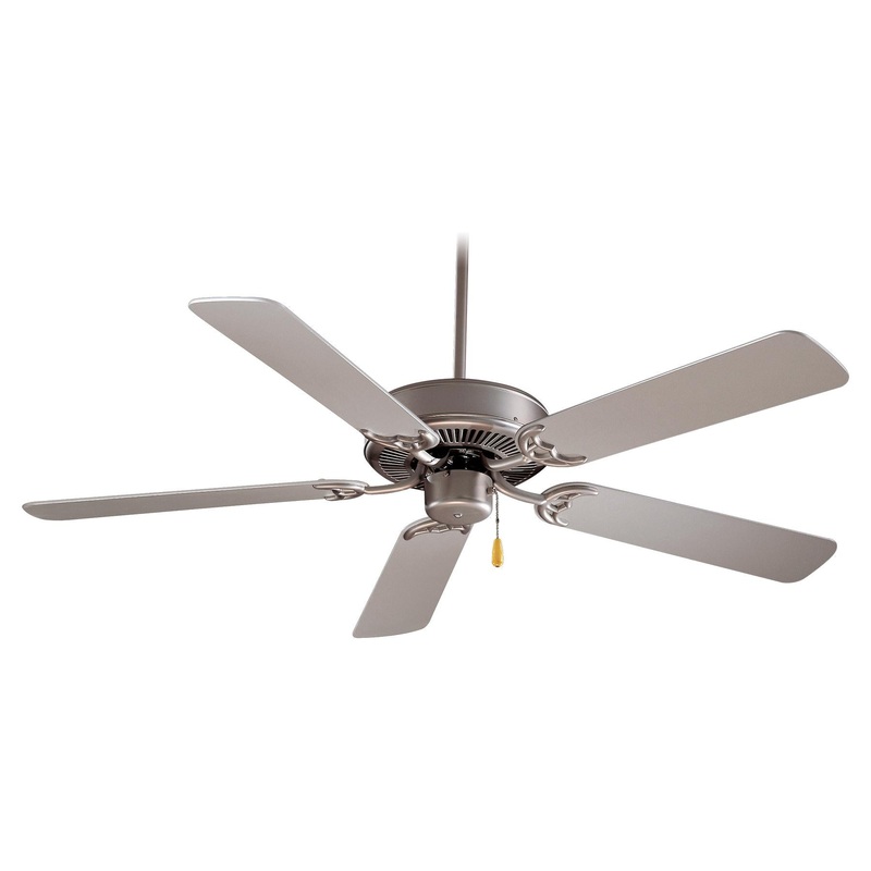 Minka-Aire F546-BS Contractor 42" Ceiling Fan, Brushed Steel
