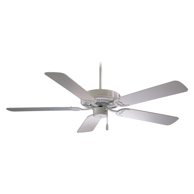 Minka-Aire F547-WH Contractor 52" Ceiling Fan, White