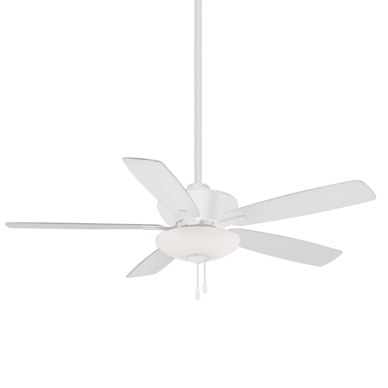 Minka-Aire F553L-WHF Minute 52" Ceiling Fan, Flat White