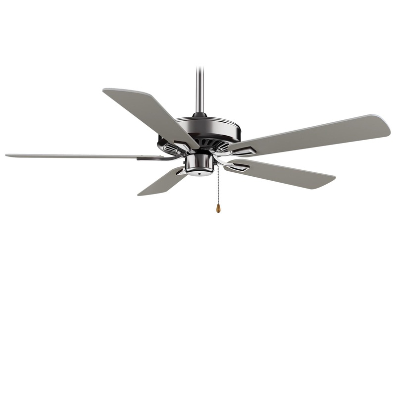 Minka-Aire F556-BN Contractor Plus 52" Ceiling Fan, Brushed Nickel