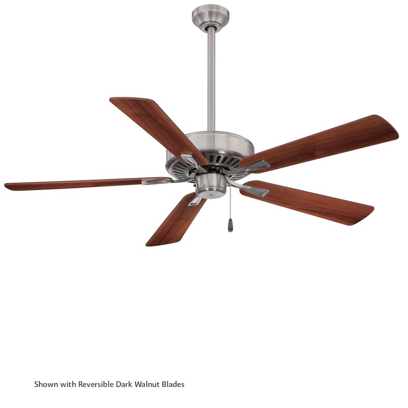 Minka-Aire F556-BN/DW Contractor Plus 52" Ceiling Fan, Brushed Nickel