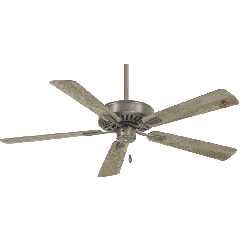 Minka-Aire F556-BNK Contractor Plus 52" Ceiling Fan, Burnished Nickel