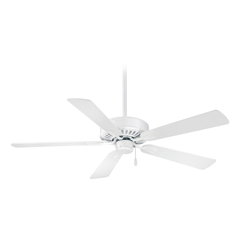 Minka-Aire F556-WHF Contractor Plus 52" Ceiling Fan, Flat White