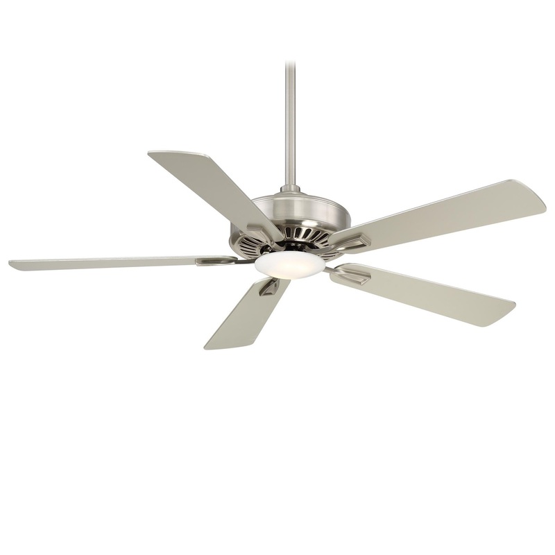 Minka-Aire F556L-BN Contractor Plus LED 52" Ceiling Fan, Brushed Nickel