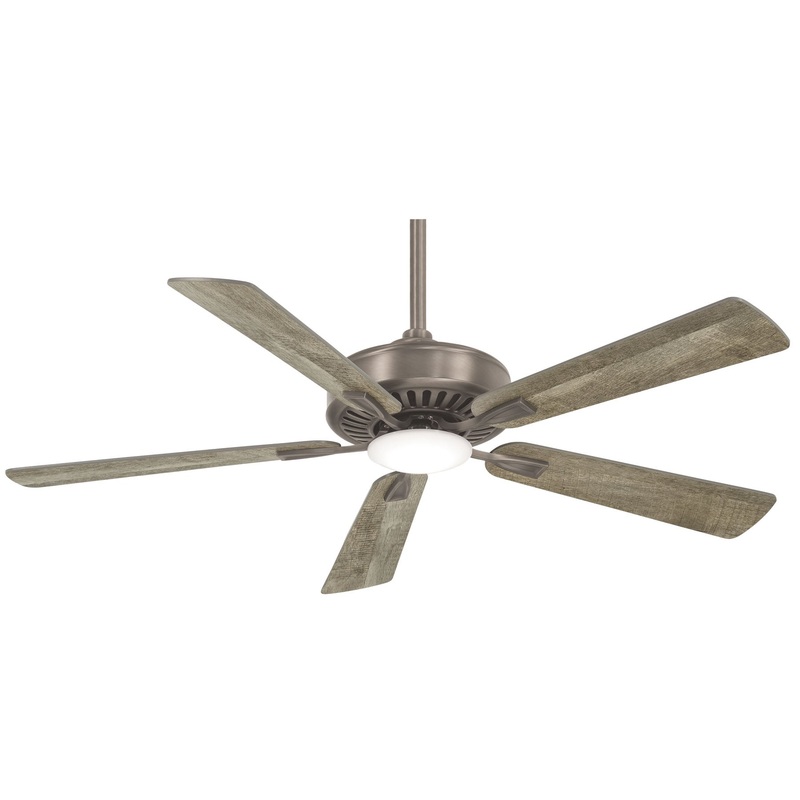 Minka-Aire F556L-BNK Contractor LED 52" Ceiling Fan, Burnished Nickel