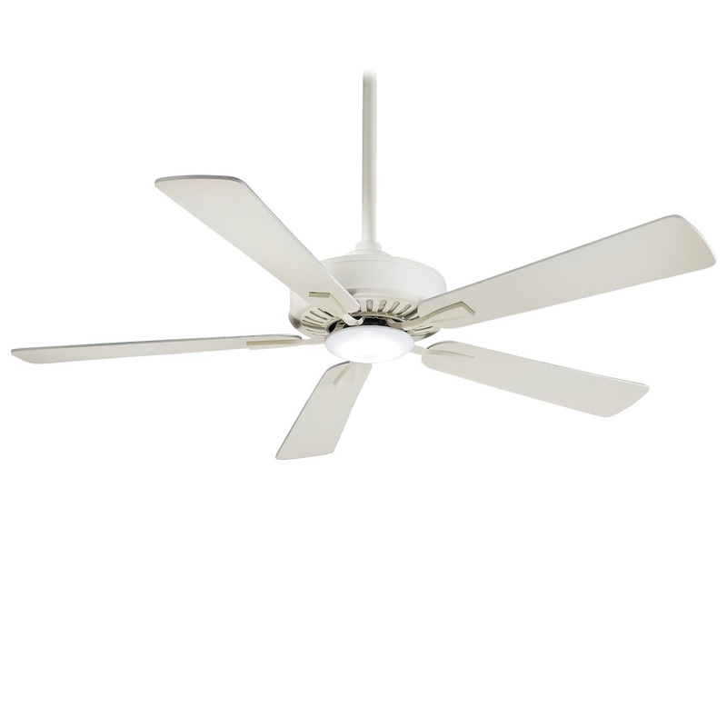 Minka-Aire F556L-BWH Contractor LED 52" Ceiling Fan, Bone White