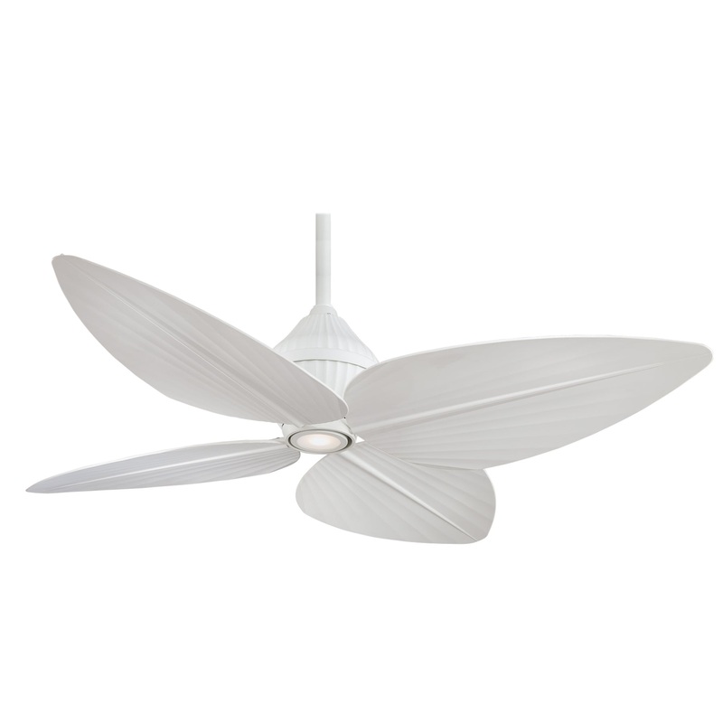 Minka-Aire F581L-WHF 52" Gauguin LED 52" Ceiling Fan, Flat White