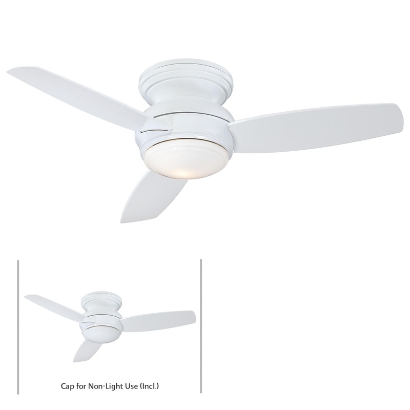 Minka-Aire F593L-WH Traditional Concept LED 44" Ceiling Fan, White