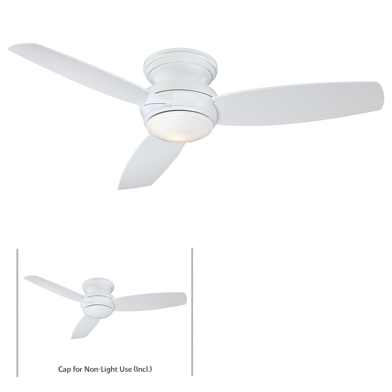 Minka-Aire F594L-WH Traditional Concept LED 52" Ceiling Fan, White