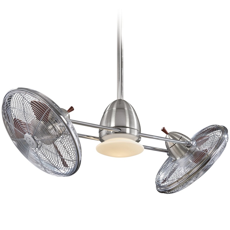 Minka-Aire F602L-BN/CH Gyro - LED 42 Inch Ceiling Fan, Brushed Nickel / Chrome Finish