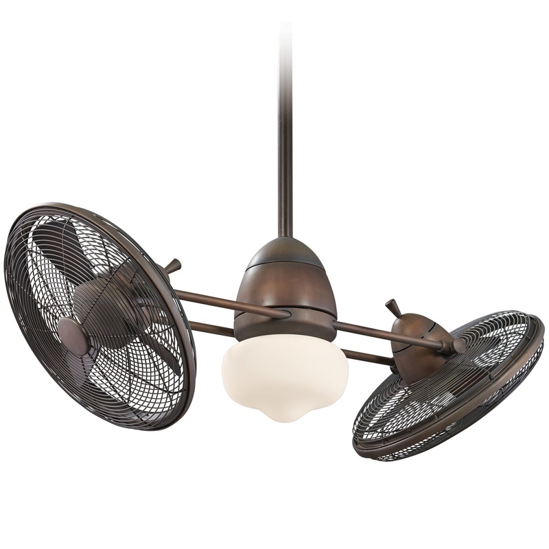 Minka-Aire F602L-RRB Vintage Gryo LED 42"Performance Fan, Restoration Bronze