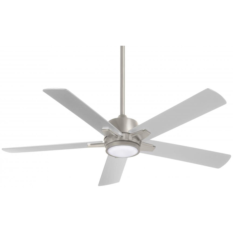 Minka-Aire F619L-BN Stout 54" Ceiling Fan, Brushed Nickel