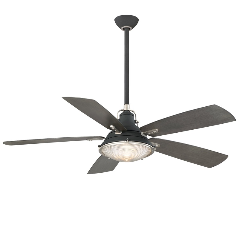 Minka-Aire F681L-SDBK/WS Groton LED 56" Ceiling Fan, Sand Black