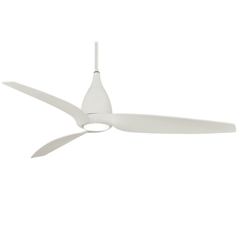 Minka-Aire F831L-WHF Tear 60" Ceiling Fan, Flat White