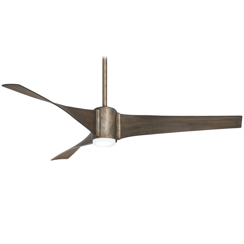 Minka-Aire F832L-VI Triple - LED 60 Inch Ceiling Fan, Vintage Iron Finish (Discontinued)