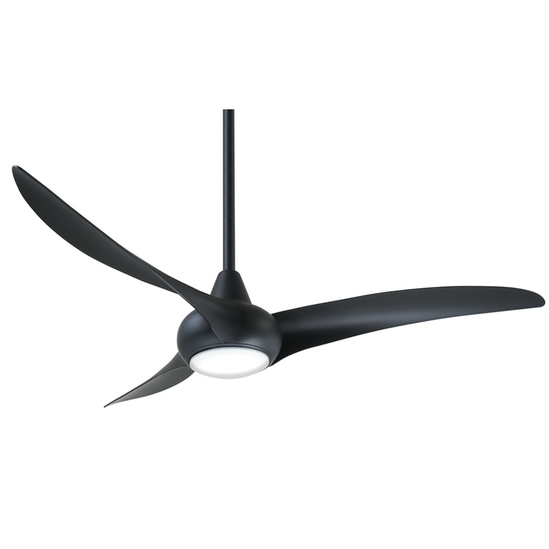 Minka-Aire F844-CL Light Wave 52" Ceiling Fan, Coal
