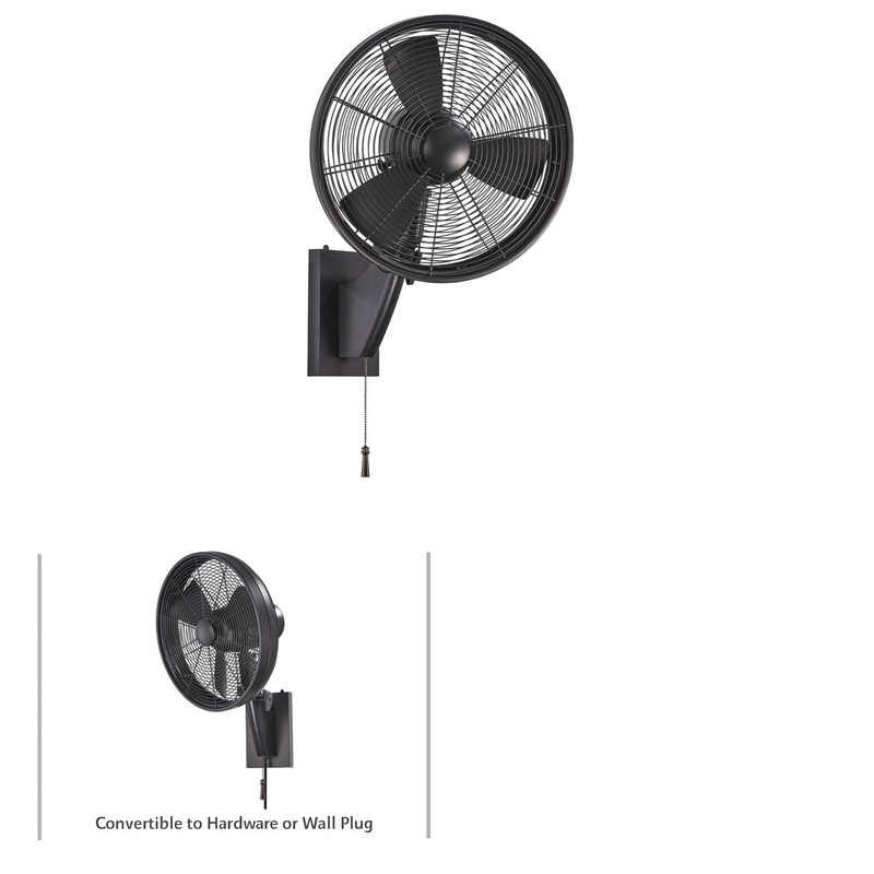 Minka-Aire F307-MBK Anywhere 15" Indoor/Outdoor Fan, Matte Black