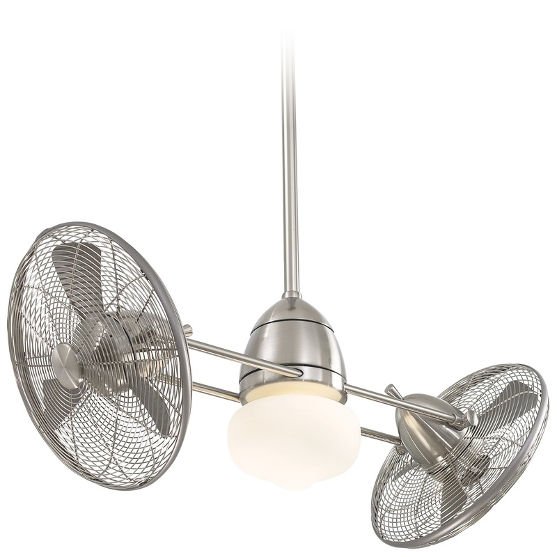 Minka-Aire F402L-BNW Gryo Wet LED 42"Performance Fan, Brushed Nickel Wet