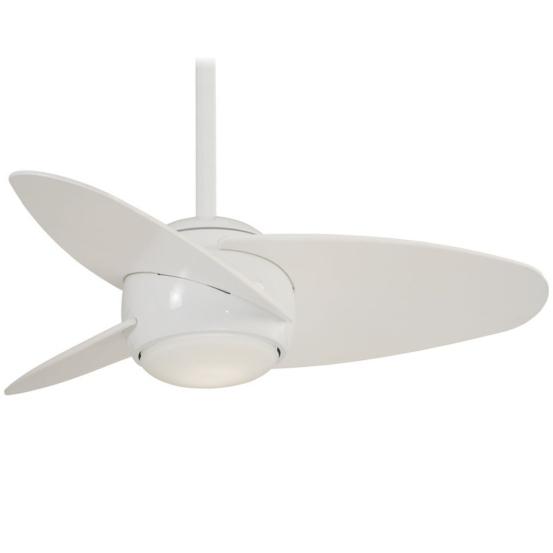 Minka-Aire F410L-WH Slant 36" Ceiling Fan, White
