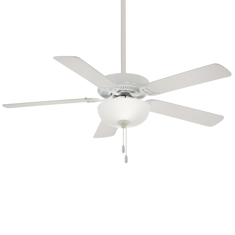 Minka-Aire F448L-WH Contractor II Uni-Pack 52" Ceiling Fan, White