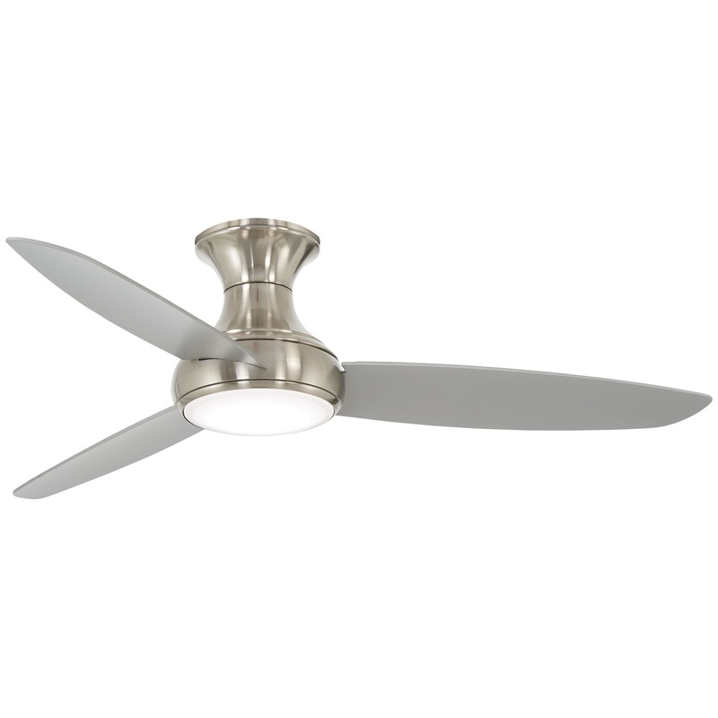 Minka-Aire F467L-BNW Concept III LED 54" Ceiling Fan, Brushed Nickel Wet