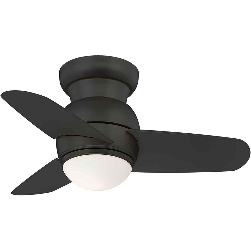 Minka-Aire F510L-CL Spacesaver LED 26" Ceiling Fan, Coal