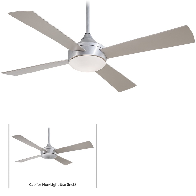 Minka-Aire F523L-ABD Aluma Wet LED 52" Ceiling Fan, Brushed Aluminum
