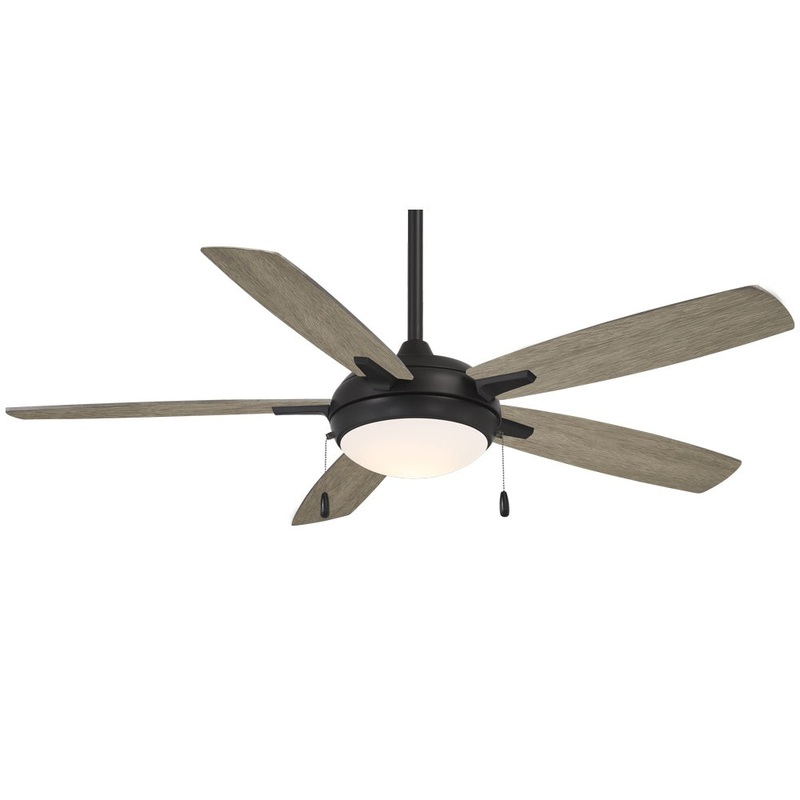 Minka-Aire F534L-CL/SG Lun-Aire 54" Ceiling Fan, Coal