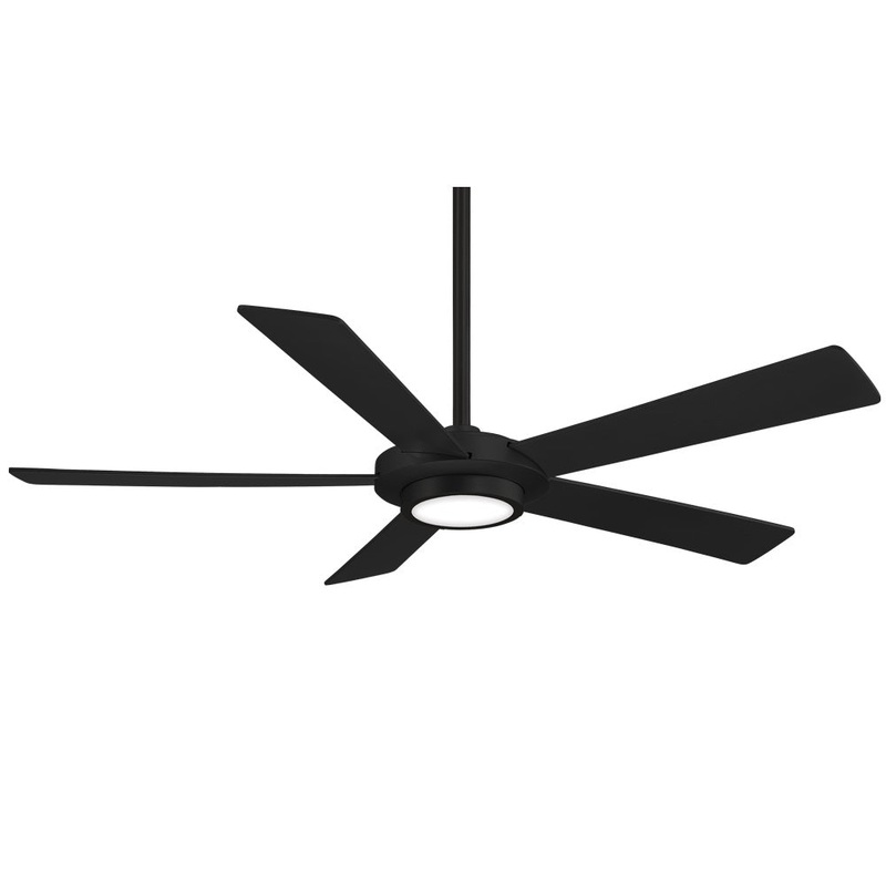 Minka-Aire F745-CL Sabot 52" Ceiling Fan, Blackened Steel
