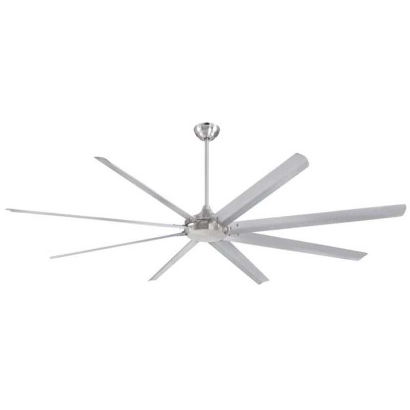 Westinghouse 7224900 Widespan 100-Inch Indoor Ceiling Fan, DC Motor, Brushed Nickel Finish with Aluminum Blades, Remote Control Included