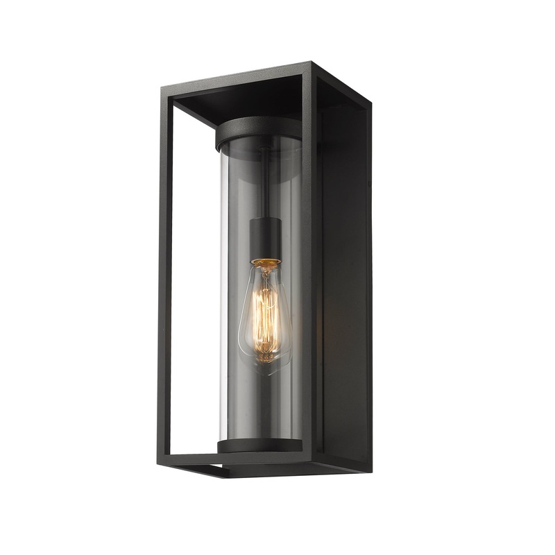 Z-Lite 584M-BK Dunbroch One Light Outdoor Wall Sconce, Black