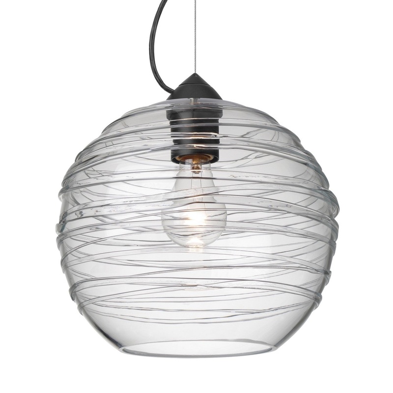 Besa 1KX-462761-EDIL-BK Besa Wave 10 Pendant LED Pendant Black