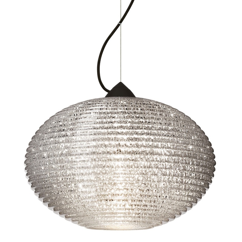 Besa 1KX-4913GL-BK Besa Pape 12 Pendant One Light Pendant Black