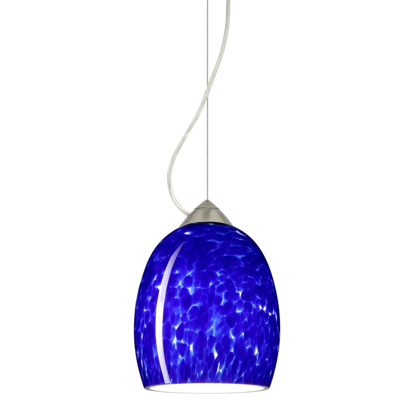 Besa 1KX-169786-SN Lucia One Light Pendant Satin Nickel