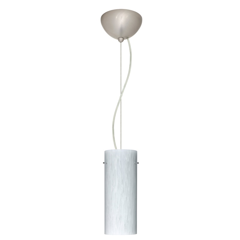 Besa 1KX-412319-LED-SN Stilo One Light Pendant Satin Nickel