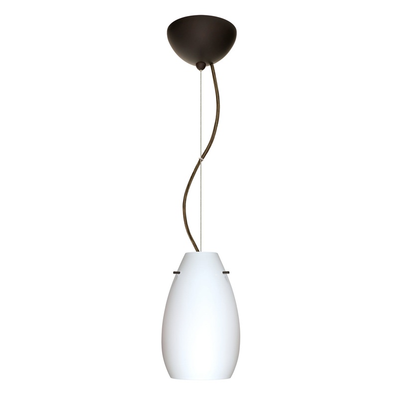 Besa 1KX-412607-LED-BR Pera One Light Pendant Bronze