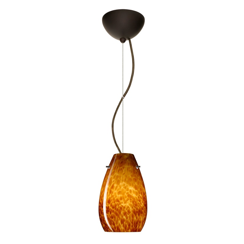 Besa 1KX-412618-LED-BR Pera One Light Pendant Bronze