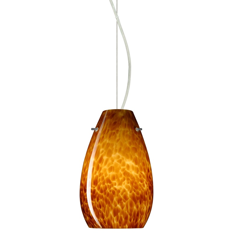 Besa 1KX-412618-SN Pera One Light Pendant Satin Nickel