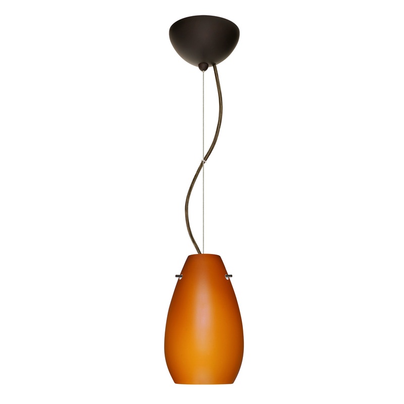 Besa 1KX-412680-LED-BR Pera One Light Pendant Bronze