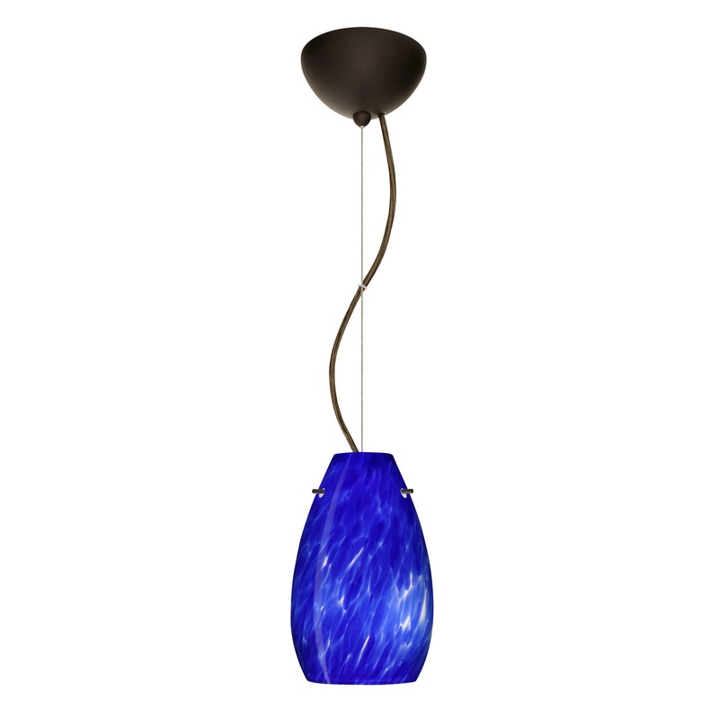 Besa 1KX-412686-LED-BR Pera One Light Pendant Bronze
