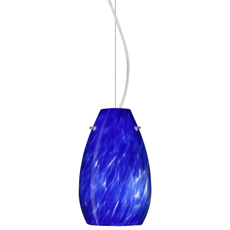 Besa 1KX-412686-SN Pera One Light Pendant Satin Nickel
