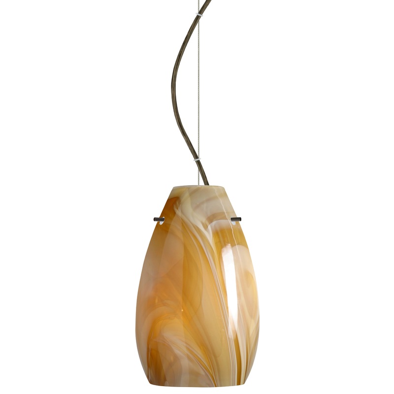 Besa 1KX-4126HN-BR Pera One Light Pendant Bronze